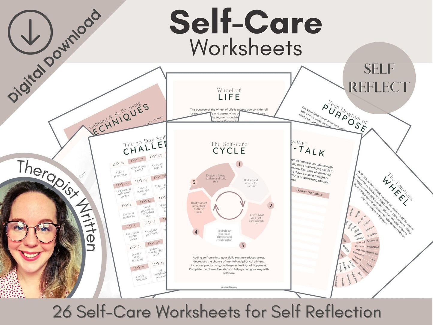 26 Self Care Worksheets for Self Reflection