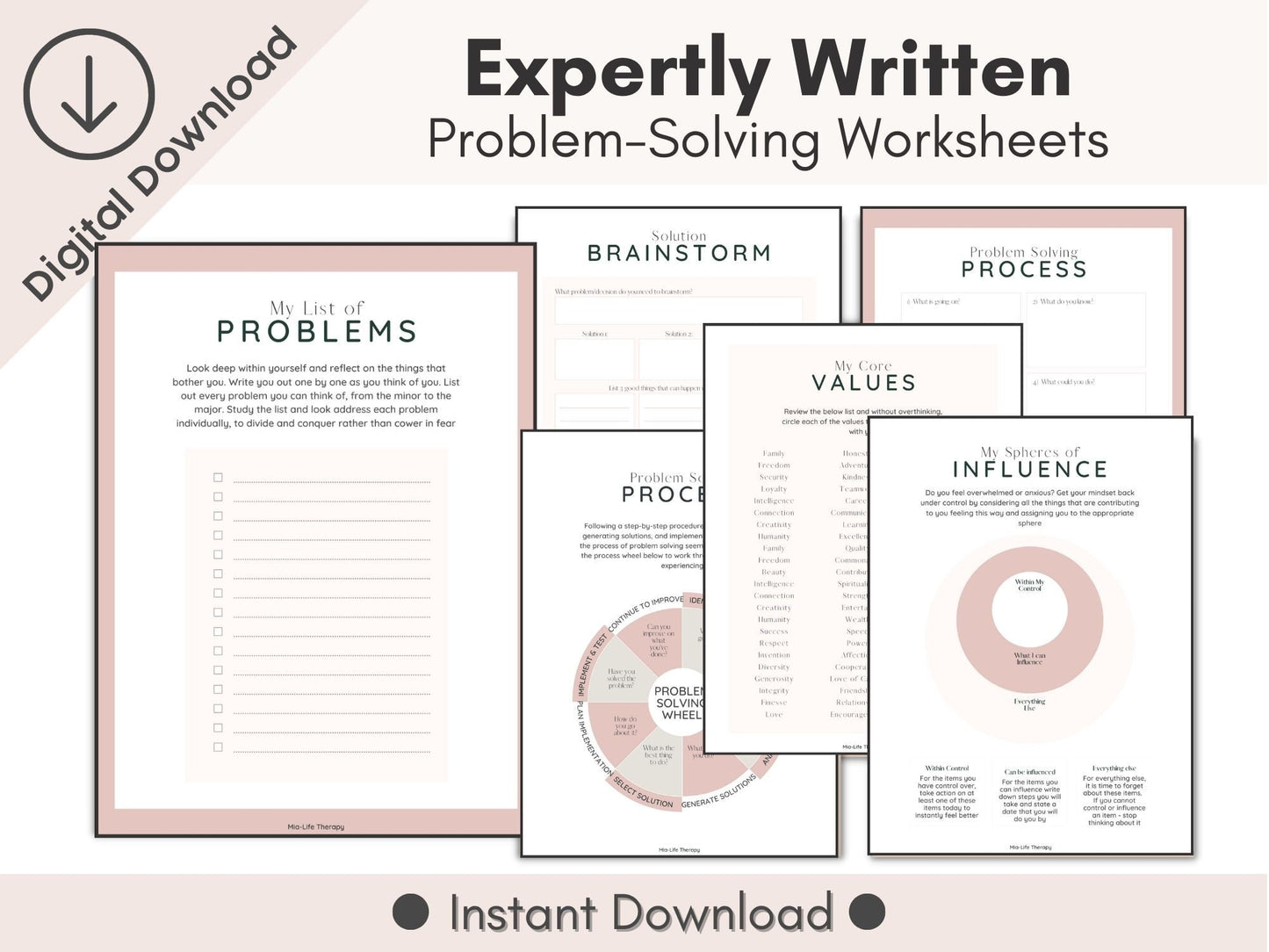 23 Self Care Worksheets for Problem Solving