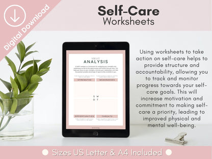 14 Self Care Worksheets for Taking Action