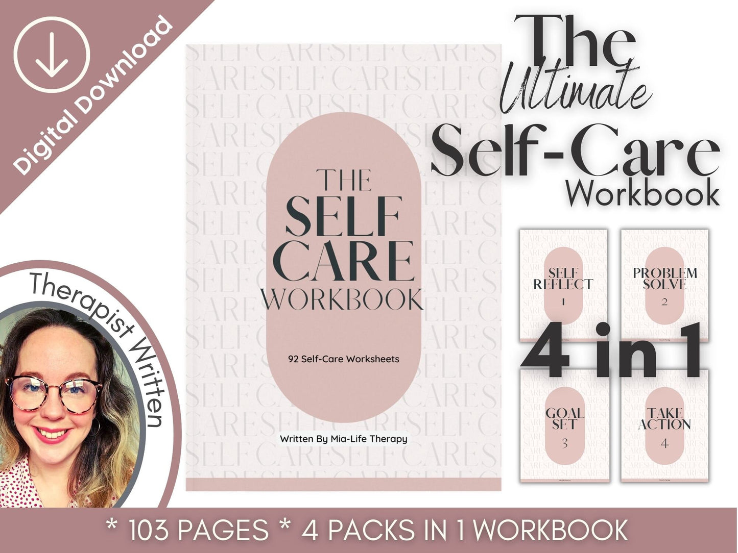 103 Page Ultimate Self-Care Workbook