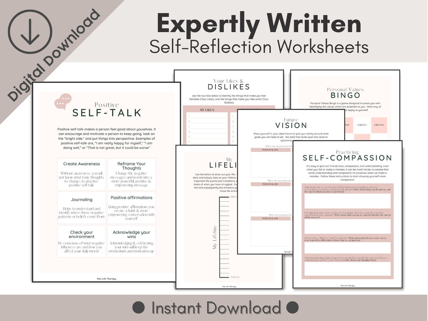 26 Self Care Worksheets for Self Reflection