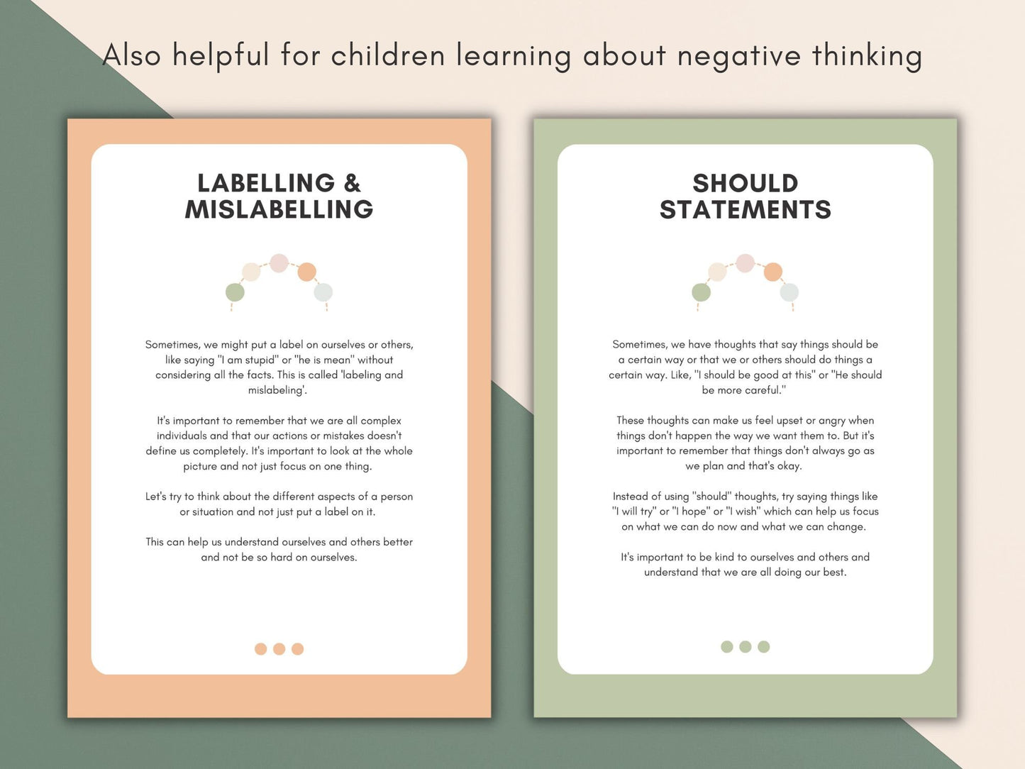 Challenge Negative Thoughts FlashCards