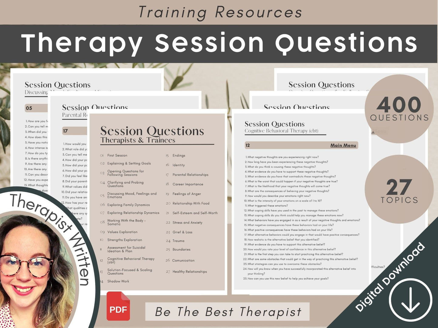 400 Therapy Session Questions